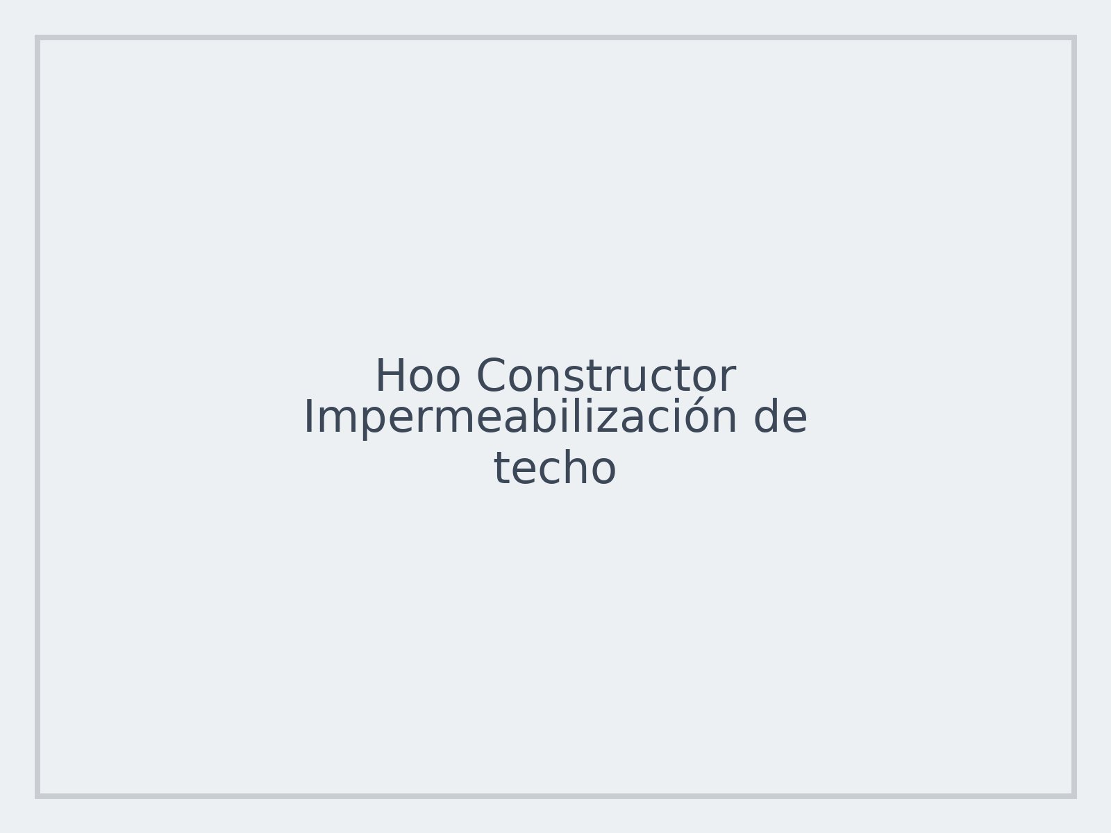 Impermeabilización de techo